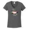 Ladies Heavy Cotton ™ 100% Cotton V Neck T Shirt Thumbnail