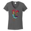 Ladies Heavy Cotton ™ 100% Cotton V Neck T Shirt Thumbnail