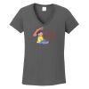 Ladies Heavy Cotton ™ 100% Cotton V Neck T Shirt Thumbnail