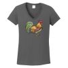 Ladies Heavy Cotton ™ 100% Cotton V Neck T Shirt Thumbnail