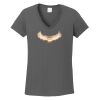 Ladies Heavy Cotton ™ 100% Cotton V Neck T Shirt Thumbnail