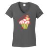Ladies Heavy Cotton ™ 100% Cotton V Neck T Shirt Thumbnail
