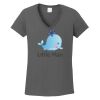 Ladies Heavy Cotton ™ 100% Cotton V Neck T Shirt Thumbnail