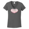 Ladies Heavy Cotton ™ 100% Cotton V Neck T Shirt Thumbnail