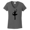 Ladies Heavy Cotton ™ 100% Cotton V Neck T Shirt Thumbnail