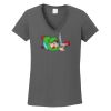 Ladies Heavy Cotton ™ 100% Cotton V Neck T Shirt Thumbnail