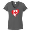 Ladies Heavy Cotton ™ 100% Cotton V Neck T Shirt Thumbnail