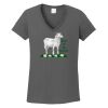 Ladies Heavy Cotton ™ 100% Cotton V Neck T Shirt Thumbnail