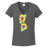Ladies Heavy Cotton ™ 100% Cotton V Neck T Shirt Thumbnail