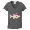Ladies Heavy Cotton ™ 100% Cotton V Neck T Shirt Thumbnail