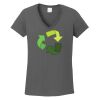 Ladies Heavy Cotton ™ 100% Cotton V Neck T Shirt Thumbnail