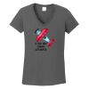 Ladies Heavy Cotton ™ 100% Cotton V Neck T Shirt Thumbnail