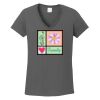 Ladies Heavy Cotton ™ 100% Cotton V Neck T Shirt Thumbnail