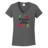 Ladies Heavy Cotton ™ 100% Cotton V Neck T Shirt Thumbnail