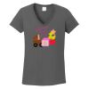 Ladies Heavy Cotton ™ 100% Cotton V Neck T Shirt Thumbnail