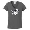 Ladies Heavy Cotton ™ 100% Cotton V Neck T Shirt Thumbnail