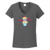 Ladies Heavy Cotton ™ 100% Cotton V Neck T Shirt Thumbnail
