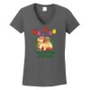Ladies Heavy Cotton ™ 100% Cotton V Neck T Shirt Thumbnail