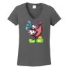 Ladies Heavy Cotton ™ 100% Cotton V Neck T Shirt Thumbnail