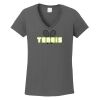 Ladies Heavy Cotton ™ 100% Cotton V Neck T Shirt Thumbnail