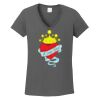 Ladies Heavy Cotton ™ 100% Cotton V Neck T Shirt Thumbnail
