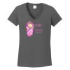 Ladies Heavy Cotton ™ 100% Cotton V Neck T Shirt Thumbnail
