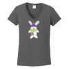 Ladies Heavy Cotton ™ 100% Cotton V Neck T Shirt Thumbnail