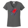 Ladies Heavy Cotton ™ 100% Cotton V Neck T Shirt Thumbnail