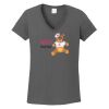 Ladies Heavy Cotton ™ 100% Cotton V Neck T Shirt Thumbnail
