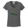 Ladies Heavy Cotton ™ 100% Cotton V Neck T Shirt Thumbnail