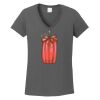 Ladies Heavy Cotton ™ 100% Cotton V Neck T Shirt Thumbnail