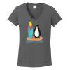 Ladies Heavy Cotton ™ 100% Cotton V Neck T Shirt Thumbnail