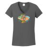 Ladies Heavy Cotton ™ 100% Cotton V Neck T Shirt Thumbnail
