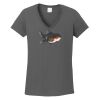 Ladies Heavy Cotton ™ 100% Cotton V Neck T Shirt Thumbnail