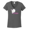 Ladies Heavy Cotton ™ 100% Cotton V Neck T Shirt Thumbnail