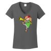 Ladies Heavy Cotton ™ 100% Cotton V Neck T Shirt Thumbnail