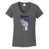 Ladies Heavy Cotton ™ 100% Cotton V Neck T Shirt Thumbnail