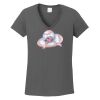 Ladies Heavy Cotton ™ 100% Cotton V Neck T Shirt Thumbnail