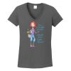 Ladies Heavy Cotton ™ 100% Cotton V Neck T Shirt Thumbnail