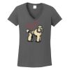 Ladies Heavy Cotton ™ 100% Cotton V Neck T Shirt Thumbnail