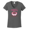 Ladies Heavy Cotton ™ 100% Cotton V Neck T Shirt Thumbnail