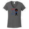 Ladies Heavy Cotton ™ 100% Cotton V Neck T Shirt Thumbnail