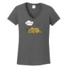 Ladies Heavy Cotton ™ 100% Cotton V Neck T Shirt Thumbnail