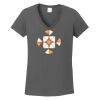 Ladies Heavy Cotton ™ 100% Cotton V Neck T Shirt Thumbnail