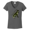 Ladies Heavy Cotton ™ 100% Cotton V Neck T Shirt Thumbnail