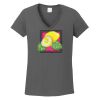 Ladies Heavy Cotton ™ 100% Cotton V Neck T Shirt Thumbnail