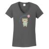 Ladies Heavy Cotton ™ 100% Cotton V Neck T Shirt Thumbnail