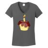 Ladies Heavy Cotton ™ 100% Cotton V Neck T Shirt Thumbnail