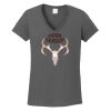 Ladies Heavy Cotton ™ 100% Cotton V Neck T Shirt Thumbnail