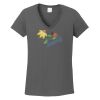 Ladies Heavy Cotton ™ 100% Cotton V Neck T Shirt Thumbnail